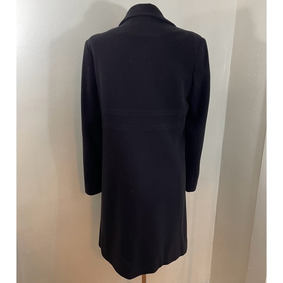 FORCASTER OF BOSTON LADIES PURE WOOL BUTTON DOWN BLACK COAT SIZE: 10 - Picture 4 of 12
